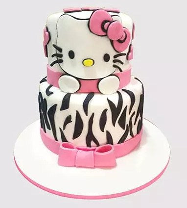2 Layer Hello Kitty Chocolate Cake