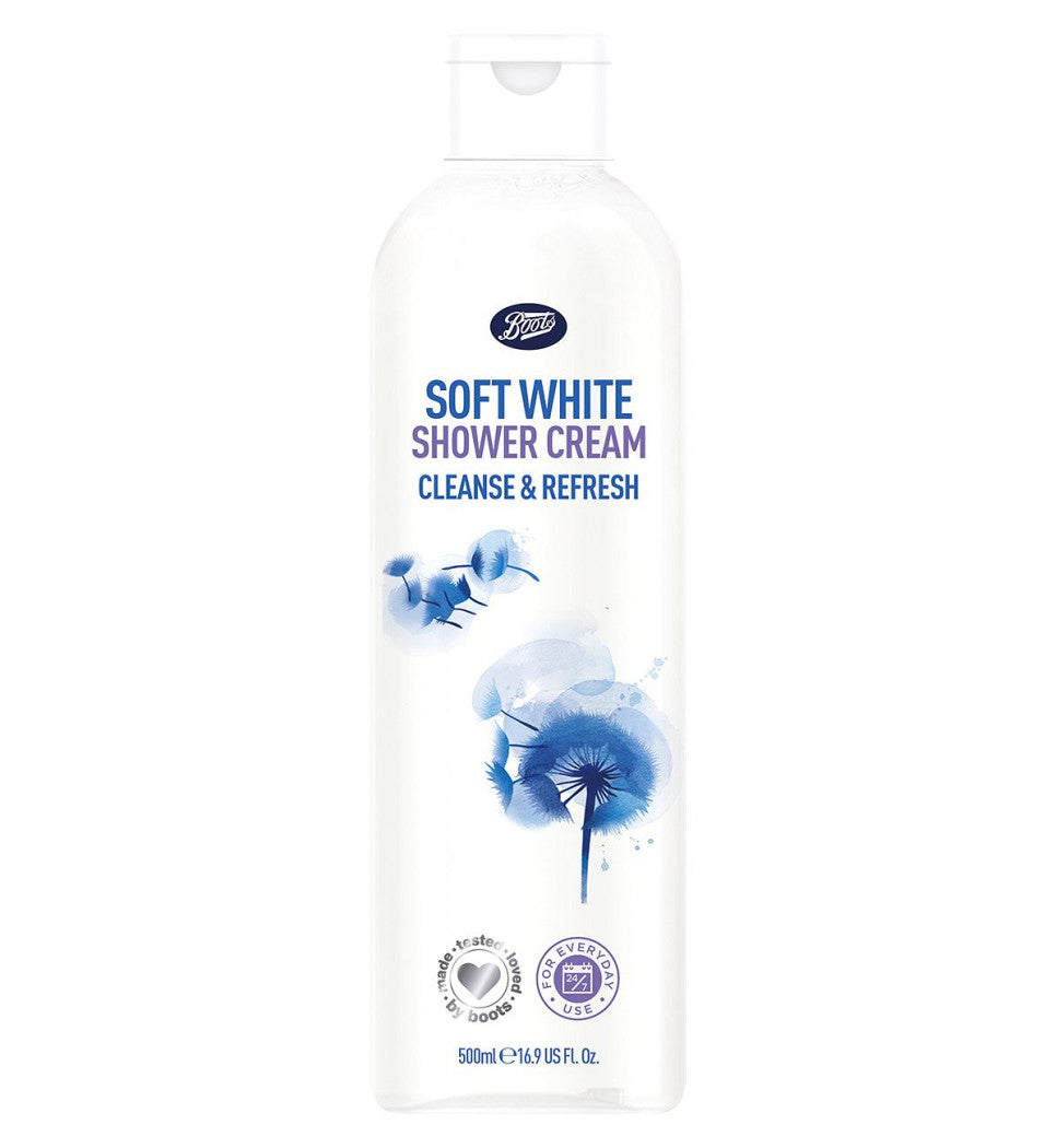 Boots Soft White Shower Cream 500ml