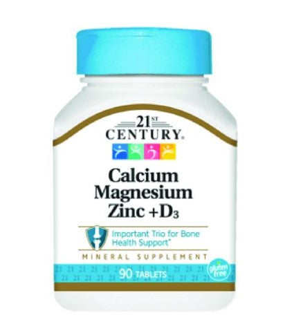 21St Century Cal Mag Zinc + D 90 Tablets