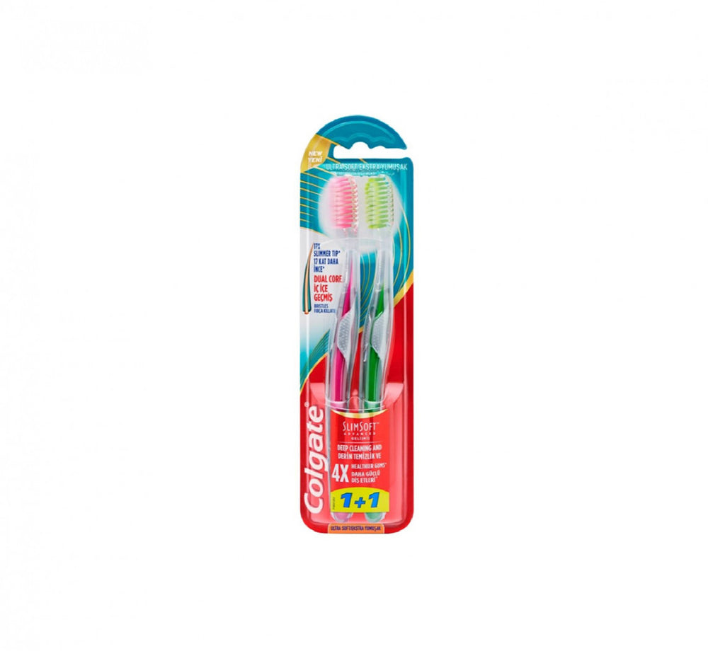 Colgate Slim Soft Advance Toothbrush Piece Of 2