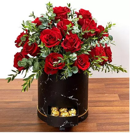 30 Red Roses Box Arrangement