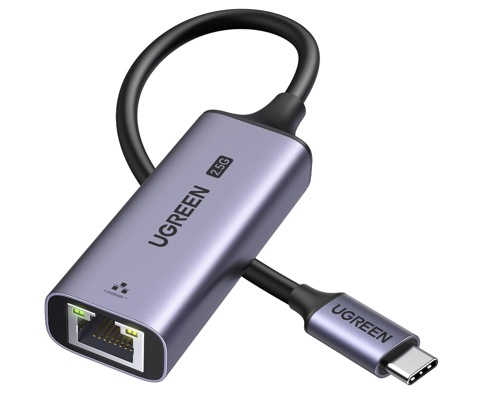 UGREEN USB C to Ethernet Adapter 2.5G, Ethernet Adapter for Laptop, Aluminum, Type C
