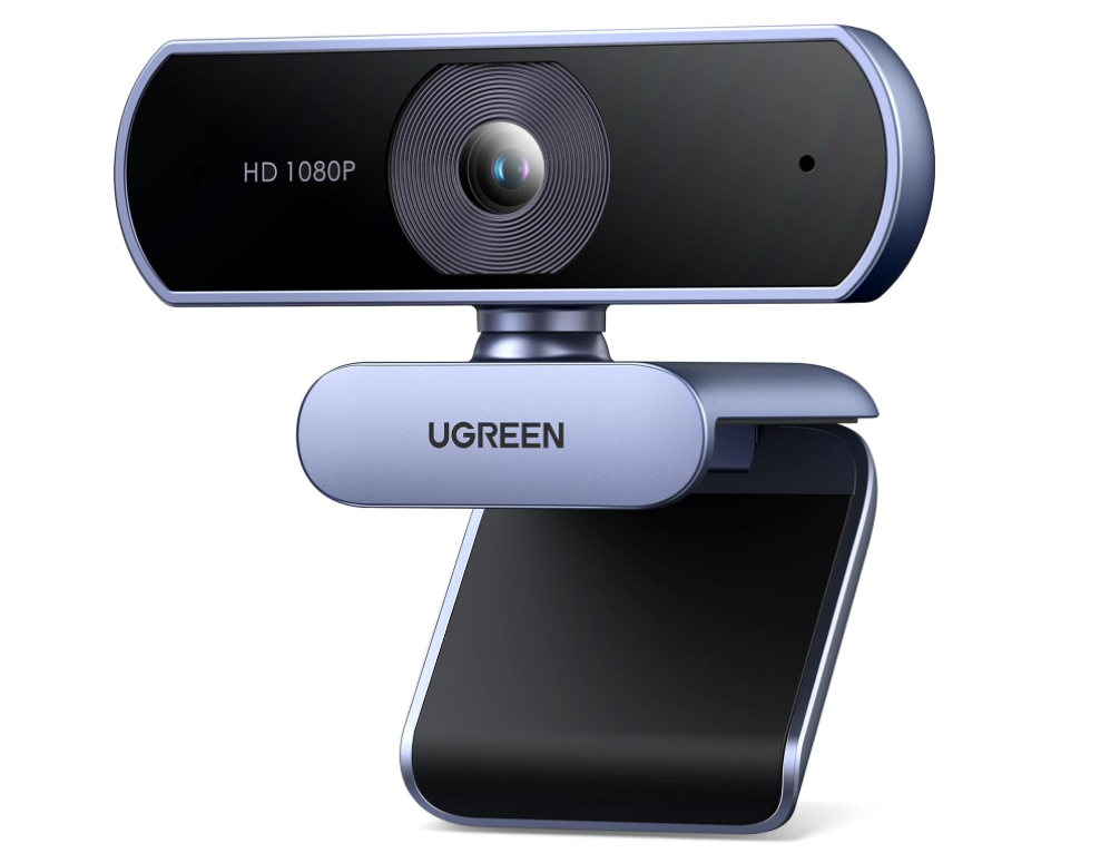 UGREEN 1080P Webcam with Microphone USB HD Camera, 1080P/30fps 720P/60fps Stream Camera