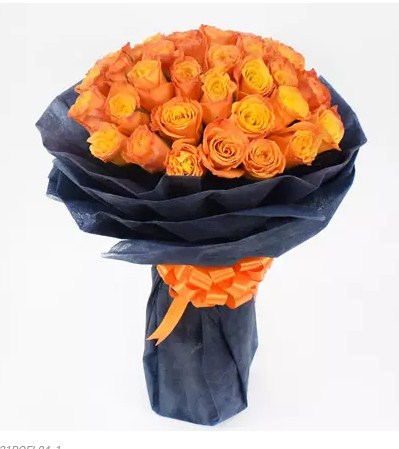 35 Orange Roses Designer Bouquet