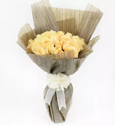 35 Peach Roses Designer Bouquet