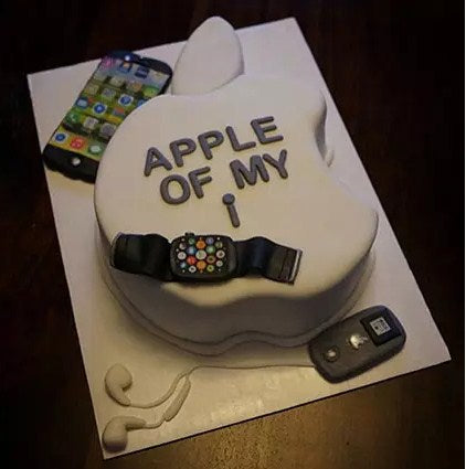 3D Themed Apple Watch Cake Chocolate