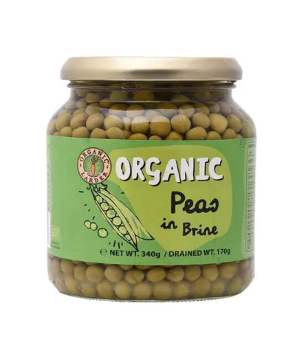 Organic Larder Garden Peas 340g