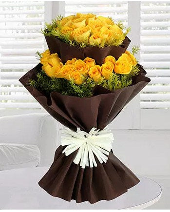 40 Yellow Roses Bunch