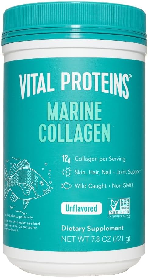 Vital Proteins Marine Collagen Unflavored - 18 servings - 221g (7.8 Oz) (packaging may vary)