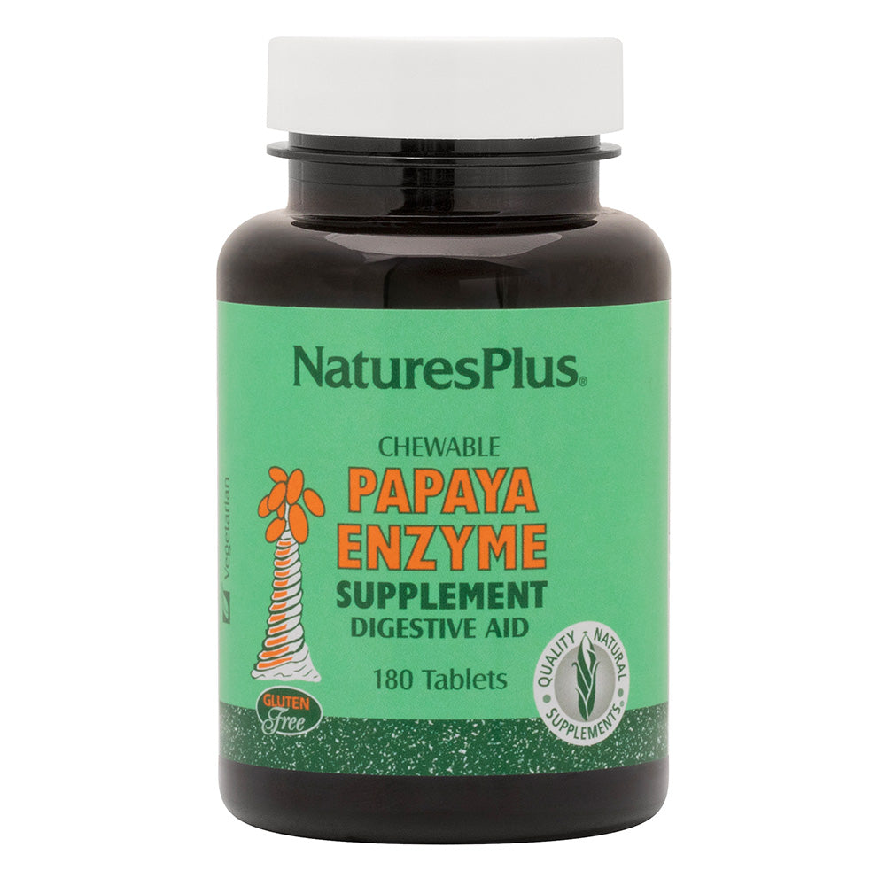 Natures Plus Papaya Enzyme Chewable 180 Tablets