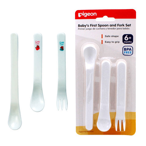 Pigeon Baby\'s First Spoon and Fork Set