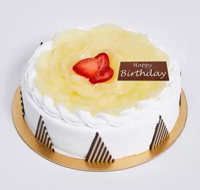 500 grams Pineapple Cake For Birthday