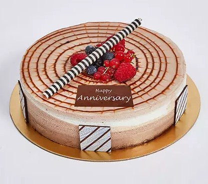 500 grams triple chocolate Cake For Anniversary