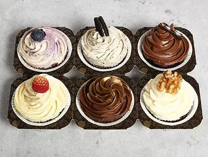 6 Assorted Desginer Cupcakes