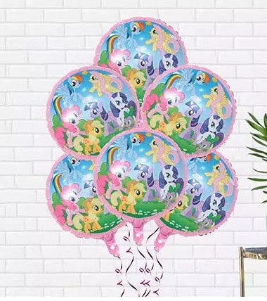 6 My Little Pony Printed Balloons