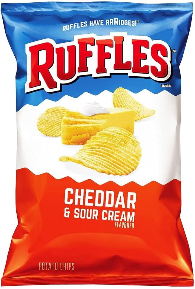 Ruffles Cheddar Chips with Bold Flavor, 184 grams