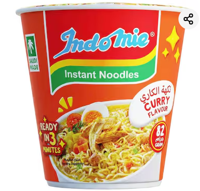 Indomie Instant Noodles Curry Flavour Cup, 82g