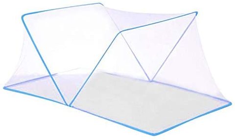 NuSense Children Baby Mosquito Net for Bed Portable Foldable Newborn Travel Tent (BLUE)