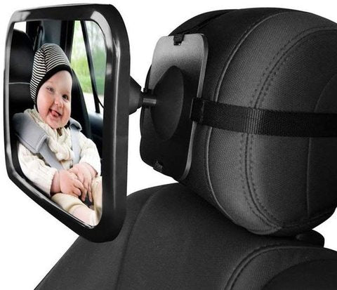 NuSense Baby Car Rear View Mirror Baby Car Backseat Mirror 360 Degree Adjustable Rear View Facing Ba