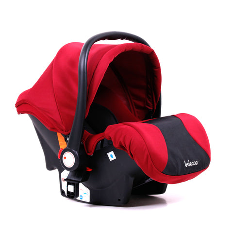 Belecoo Safety Car Seat With Stroller Adaptor - Red