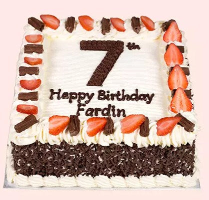 7th Birthday Special Vanilla Cake