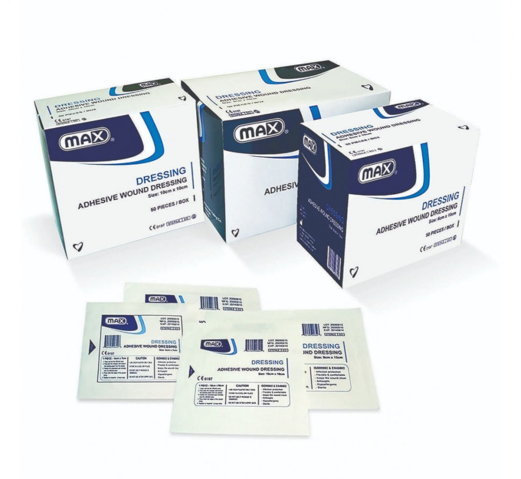 Max Wound Adhesive Dressing 6cm*10cm 50 Pieces Per Box