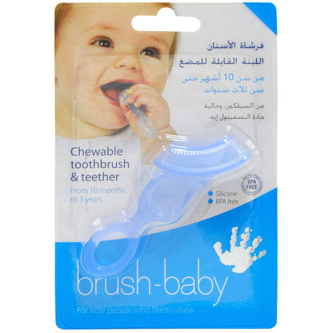 Brush-Baby Chewable BlueToothbrush with Teether