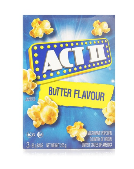 Act II butter flavour popcorn 3x85g