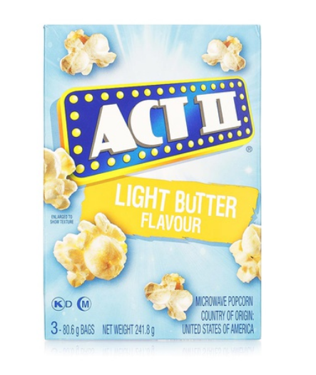 Act II light butter popcorn 241.8g