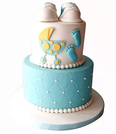 Adorable Baby Shower Chocolate Cake