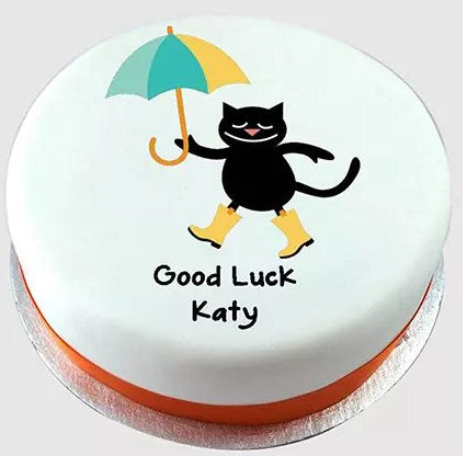 Adorable Good Luck Chocolate Cake