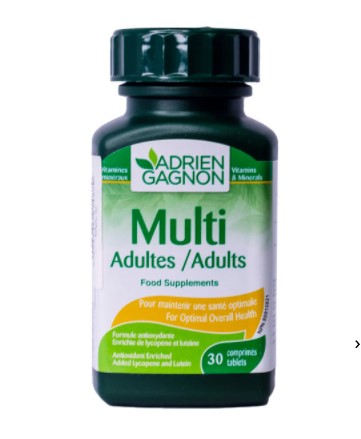 Adrien Gagnon Multivitamin 30 Tablets
