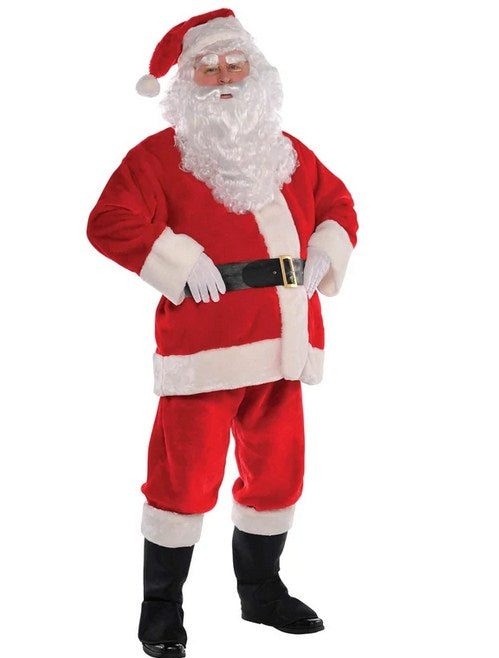 Adult Plush Santa Suit Christmas Costume