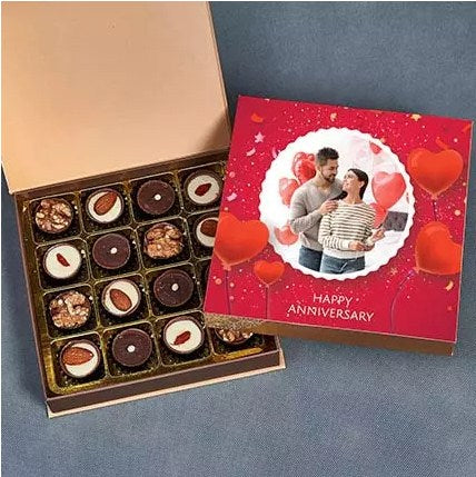 Anniversary Personalised Nuts Chocolate Box