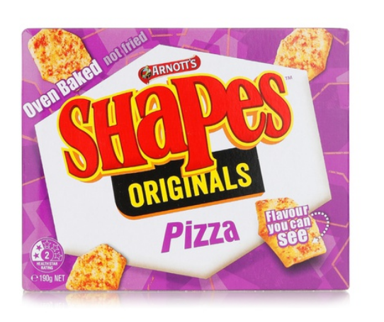 Arnott\'s shapes pizza flavour 190g