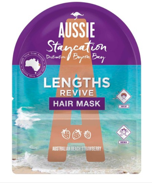 Aussie Lengths Revive Conditioning Hair Mask & Cap with Australian Beach Strawberry 20