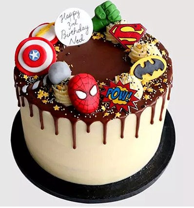 Avengers Birthday Chocolate Cake