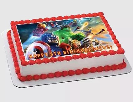 Avengers Superheroes Photo Cake Chocolate