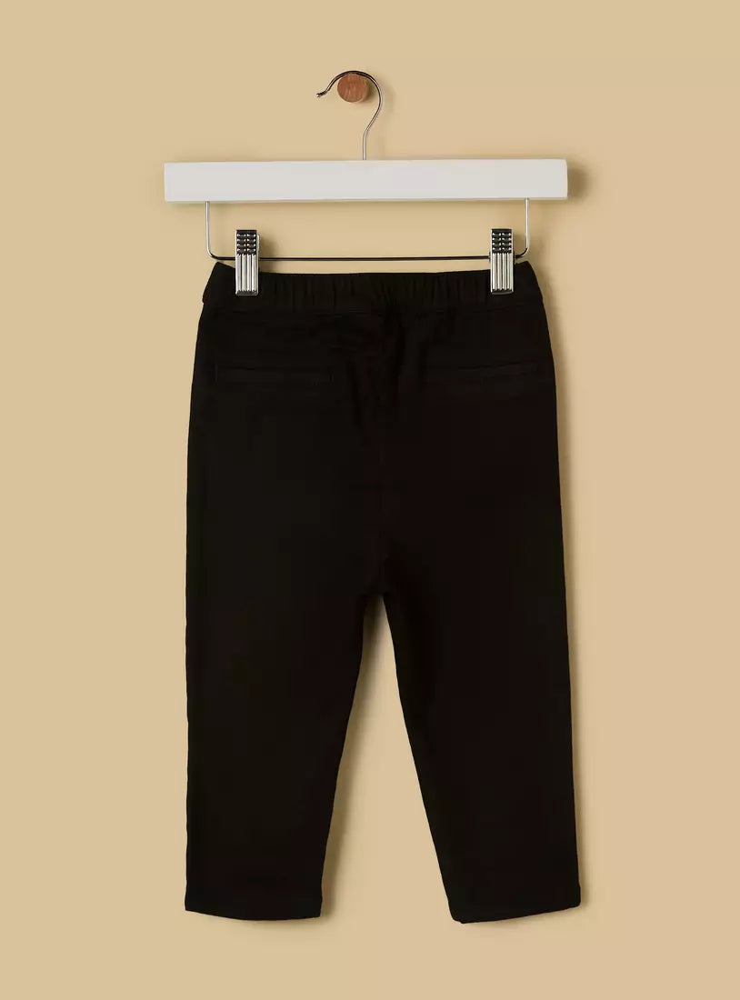 Stretchable Twill Pull-On Pants