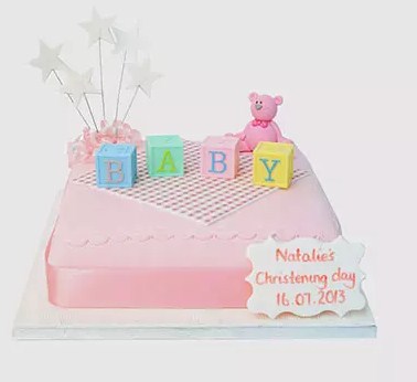 Baby Blocks Fondant Chocolate Cake