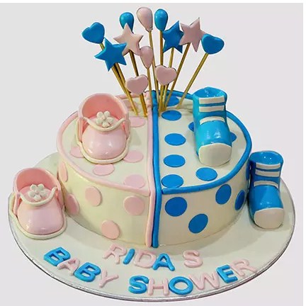 Baby Girl Or Baby Boy Chocolate Cake