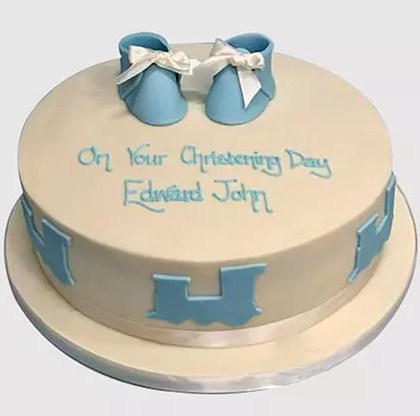 Baby Shoes Chocolate Cake