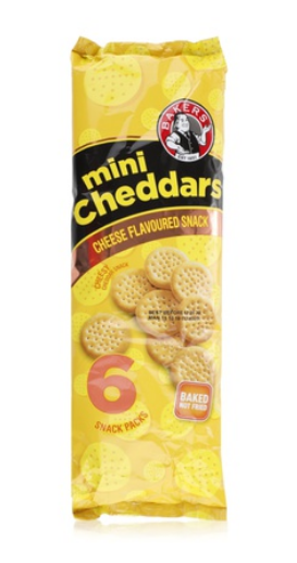 Bakers mini cheddars multipack 33g