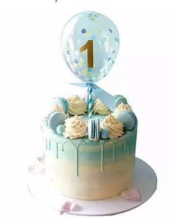 Balloon Decorated Chocolate Cake