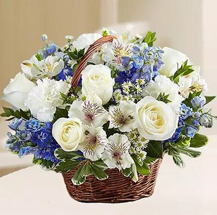 Basket Of Exquisite Flowers
