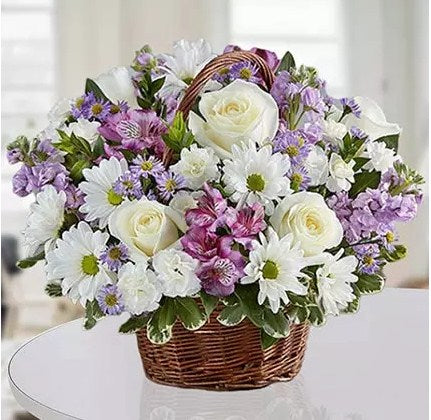 Basket Of Royal Flowers