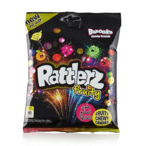 Bazooka Rattlerz fruity chewy candy 120g