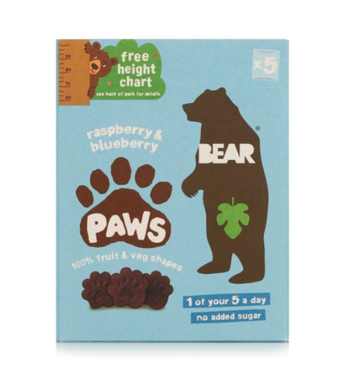 Bear artic paws raspberry & blueberry 20g