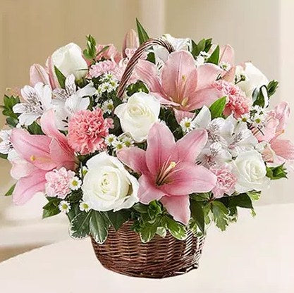 Beautiful Flowers Basket