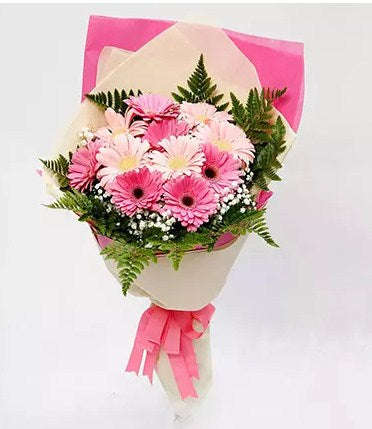 Beautiful Pink Gerbera Bouquet Standard